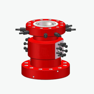 Herramienta de superficie para tubería capilar en pozos petroleros, diseñada para soportar colgadores y facilitar la inyección de químicos en sistemas de coiled tubing